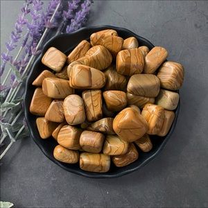 (2) Tumbled Picture Jasper Stones